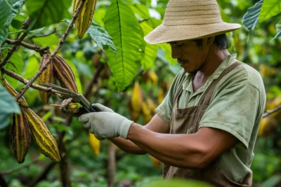 como podar cacao