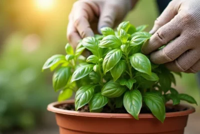 como podar la albahaca