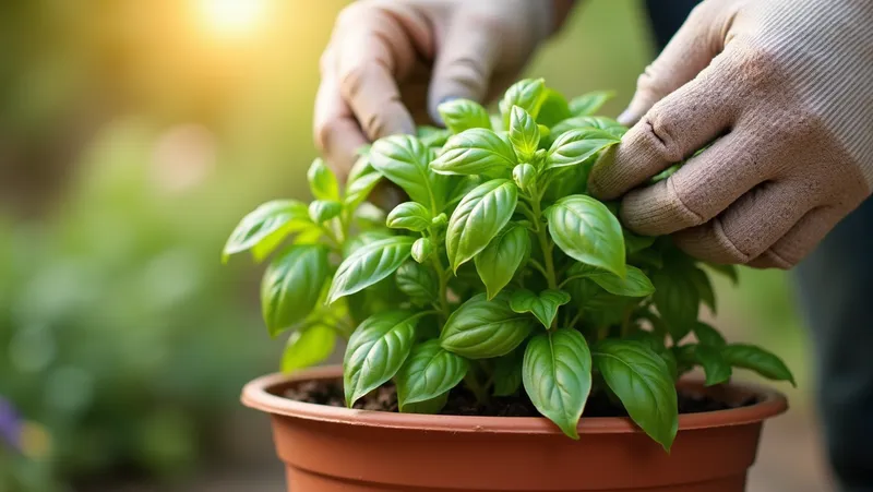 como podar la albahaca